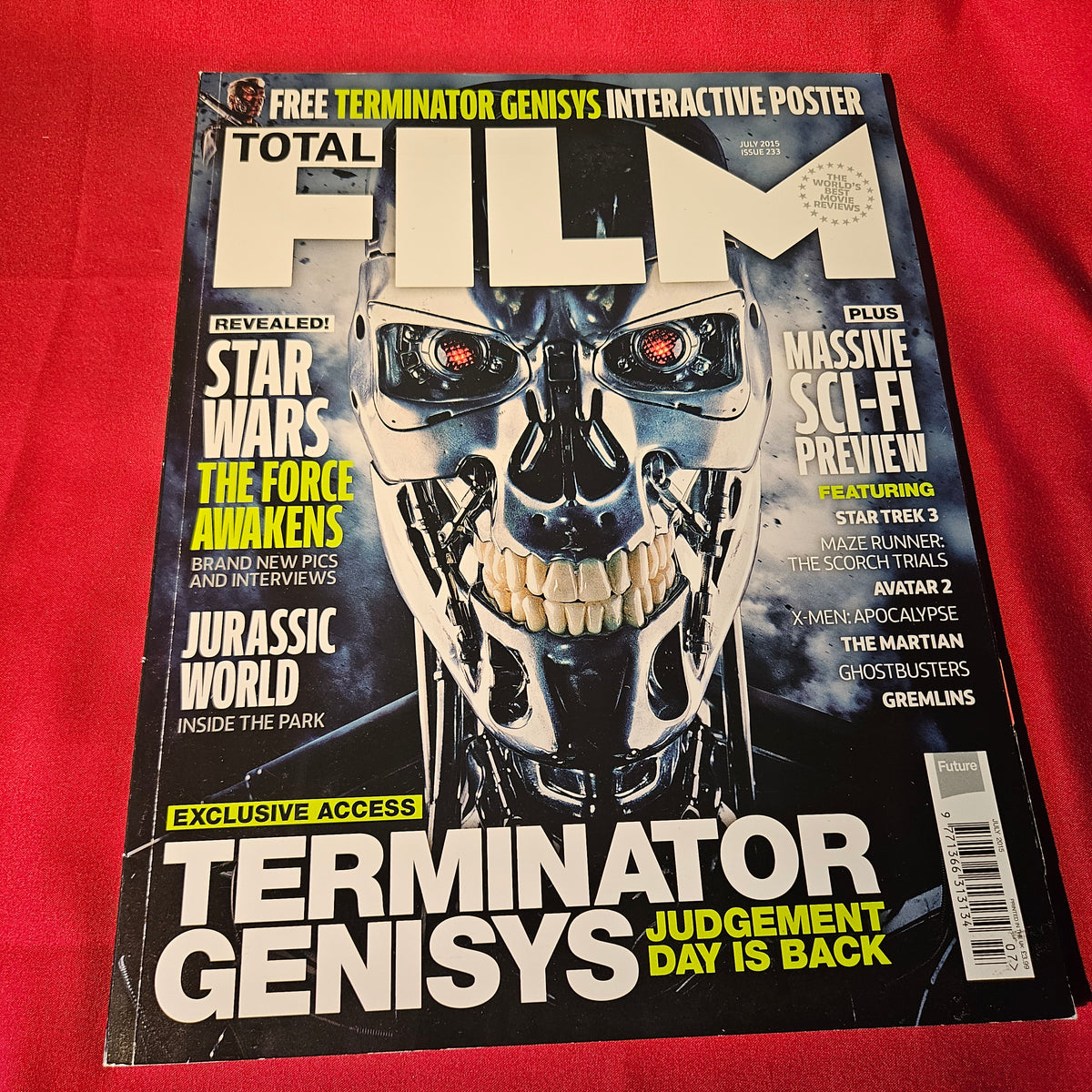 Total Film Magazine July 2015 Issue 233 Terminator Genisys Star Wars Jurassic World (1505)