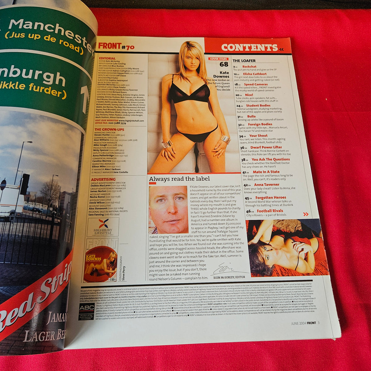 Front Magazine June 2004 Issue 70 Kate Downes Leilani Manuela Arcuri (1506)