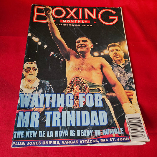 Boxing Monthly Magazine July 1999 Oscar De La Hoya Roy Jones Jr SKU 1508