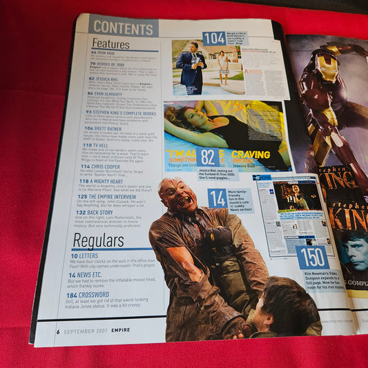 Empire Magazine September 2007 Issue 219 Iron Man Dark Knight Indiana Jones SKU 1508