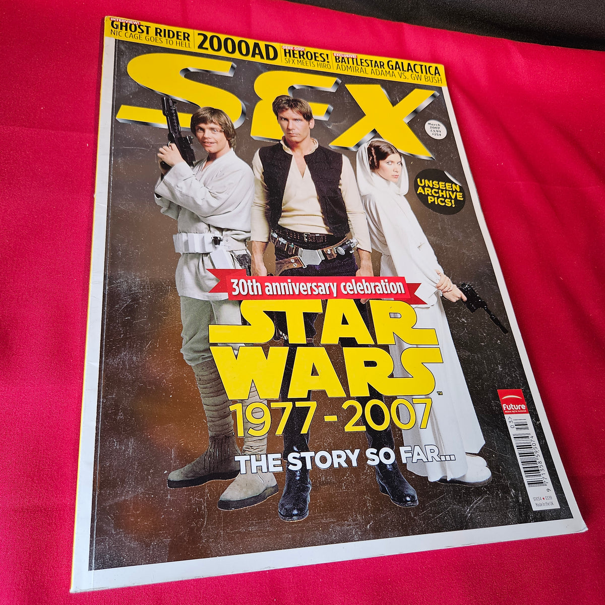 SFX Magazine March 2007 Star Wars 30th Anniversary Ghost Rider Battlestar SKU 1508