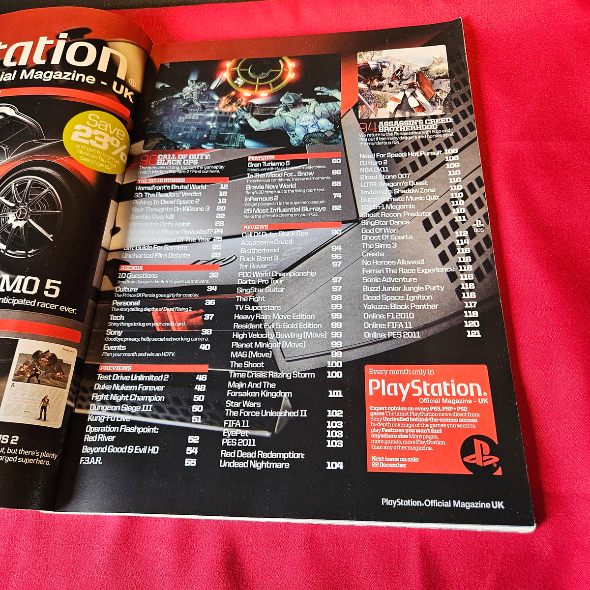 PlayStation Official Magazine UK Christmas 2010 Issue 052 Gran Turismo 5 PS3 SKU 1508