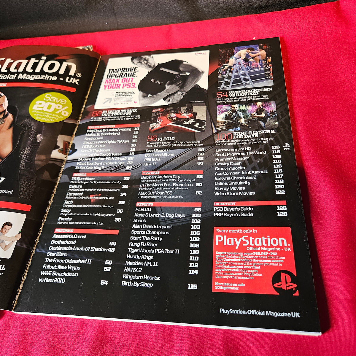 PlayStation Official Magazine UK October 2010 Issue 049 Batman Arkham City PS3 SKU 1508