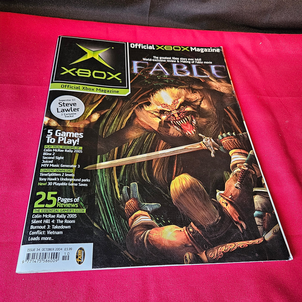 Official Xbox Magazine UK Issue 34 October 2004 Fable Halo 2 Burnout 3 SKU 1509