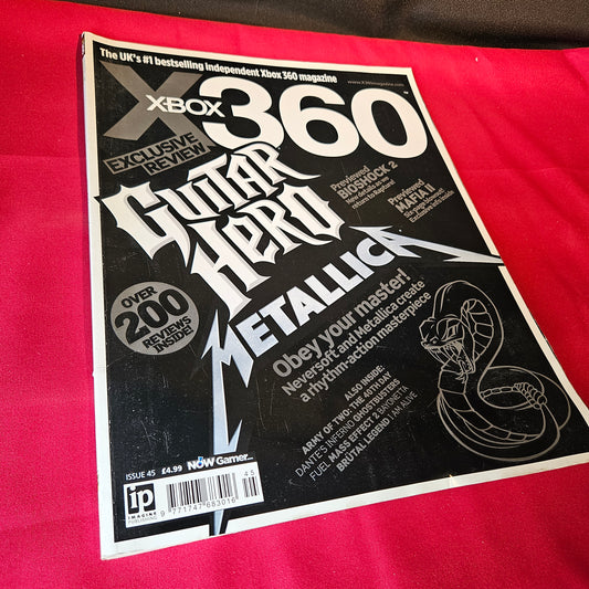 X360 Magazine Issue 45 2009 Chronicles of Riddick Guitar Hero Metallica SKU 1509