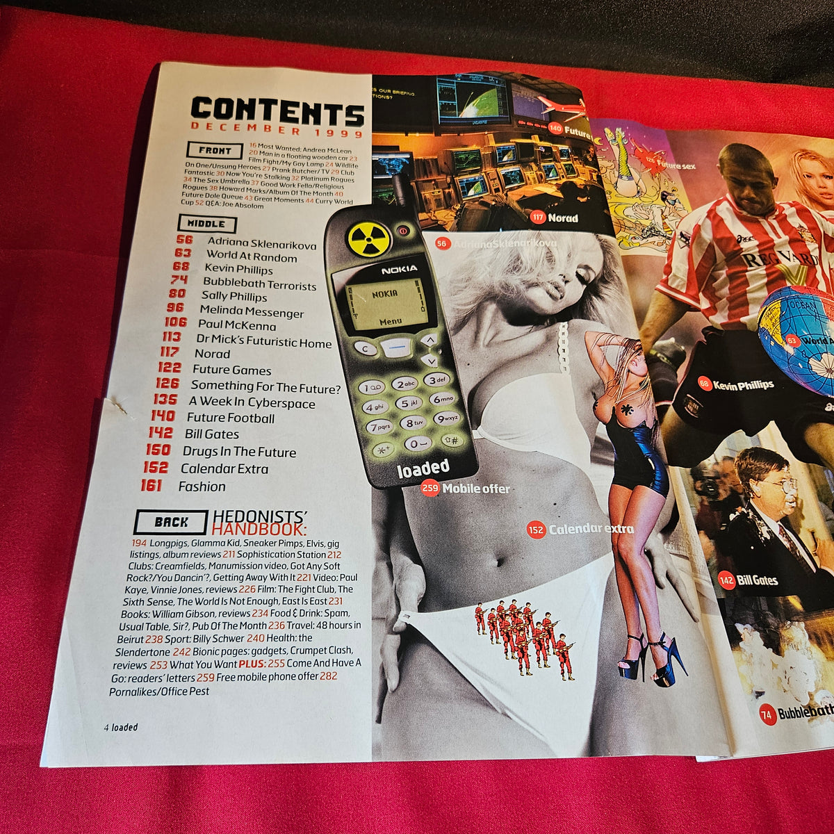 Loaded Magazine December 1999 Adriana Sklenarikova Melinda Messenger Bill Gates SKU 1510