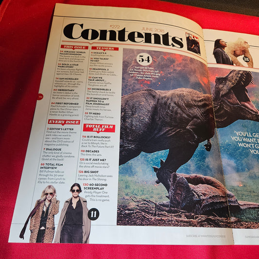 Total Film Magazine June 2018 #272 Chris Pratt Jurassic World Fallen Kingdom SKU 1511