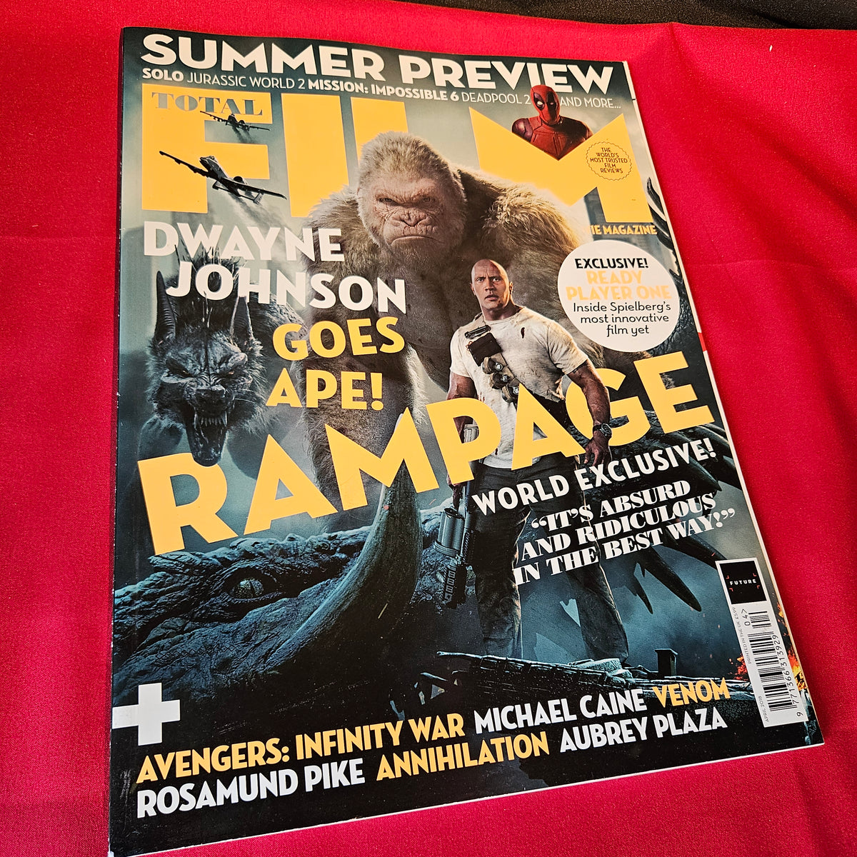 Total Film Magazine April 2018 Dwayne Johnson Rampage Avengers Infinity War SKU 1511