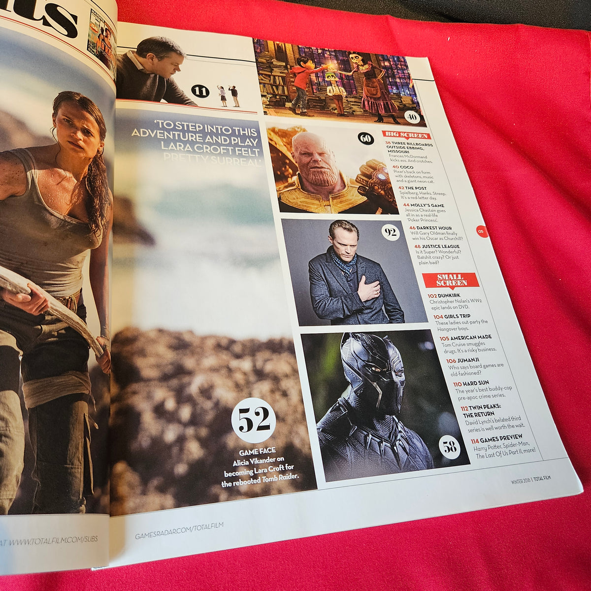 Total Film Magazine Winter 2018 Issue 267 Alicia Vikander Tomb Raider Black Panther SKU 1511