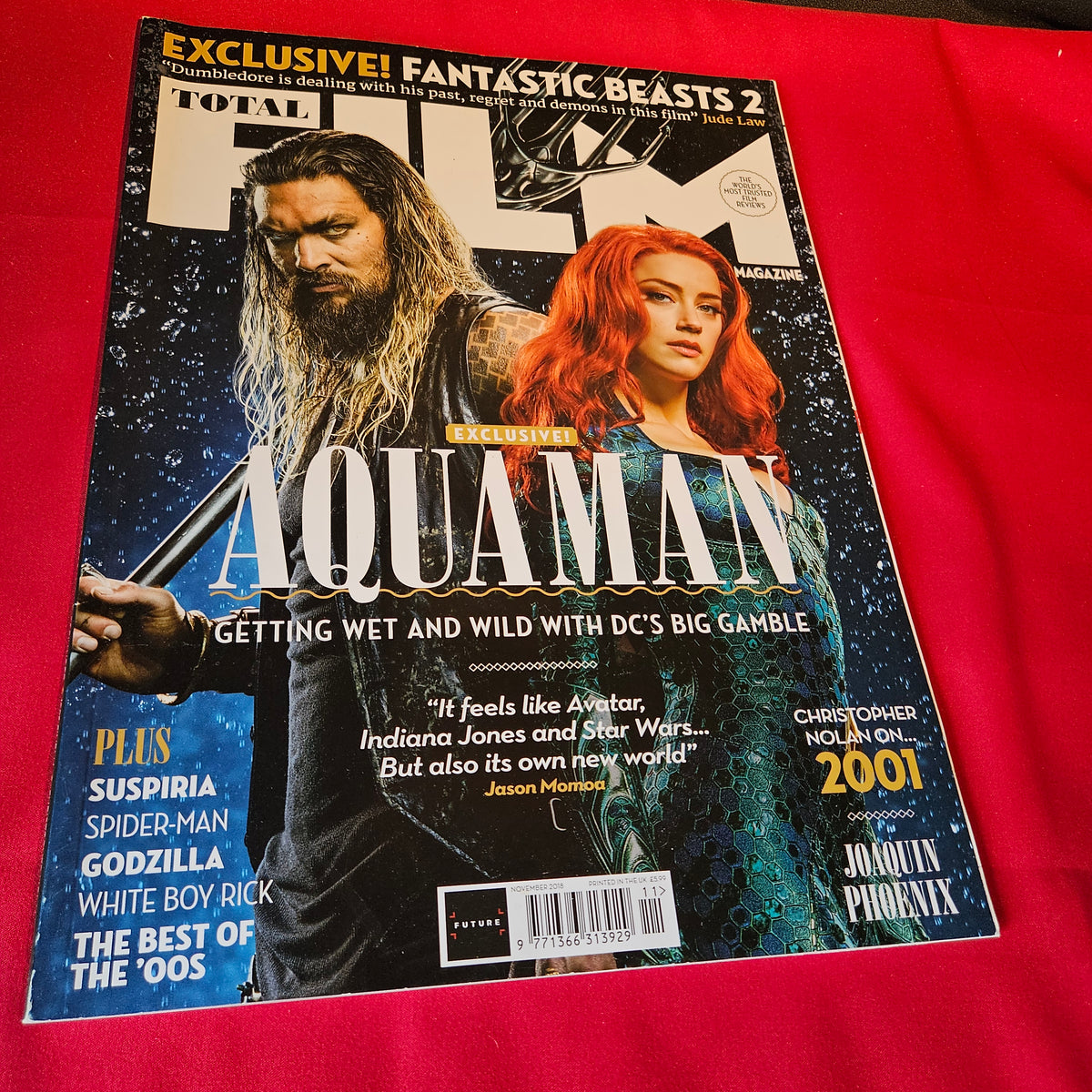 Total Film Magazine November 2018 Aquaman Jason Momoa Amber Heard Fantastic Beasts SKU 1511