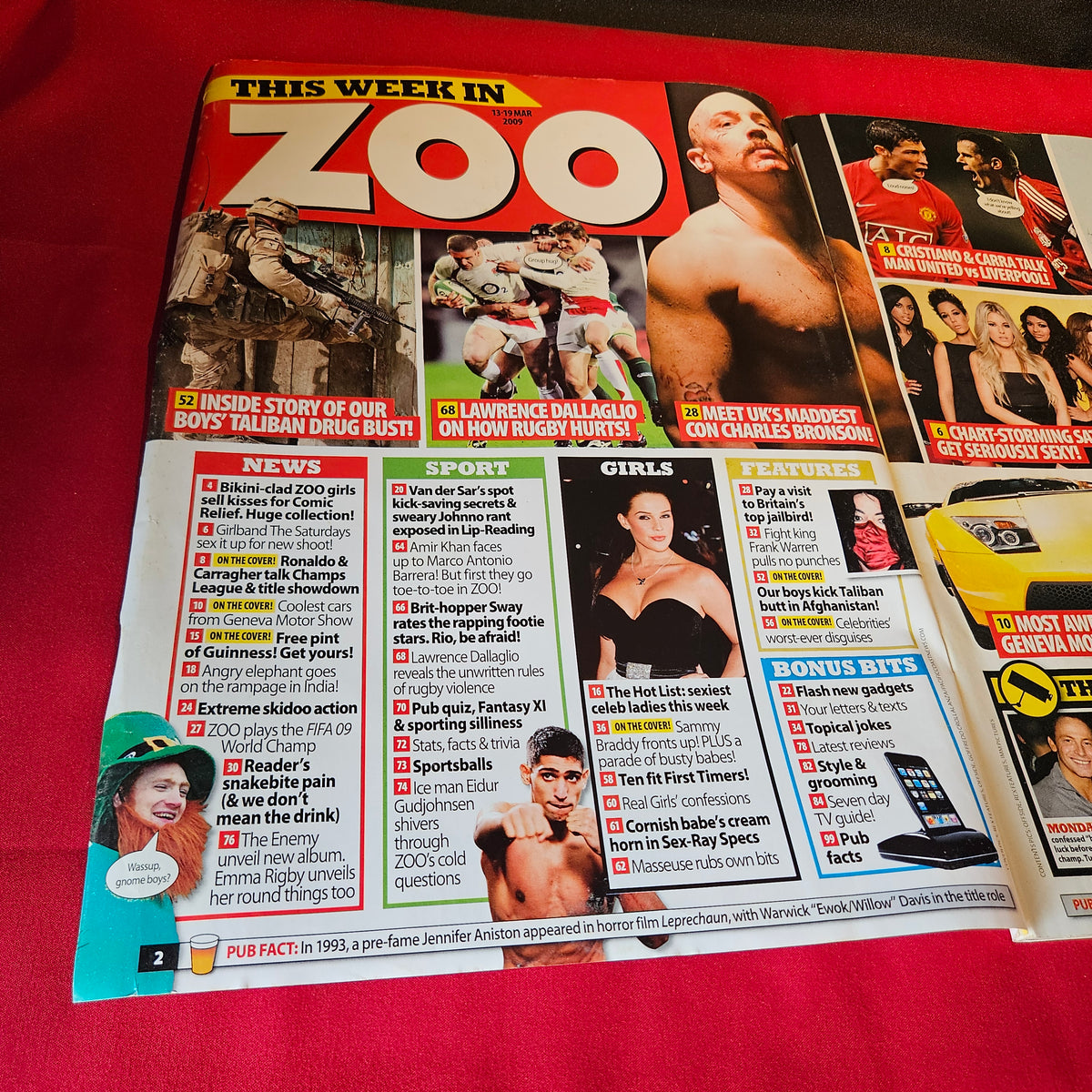 Zoo Magazine 13-19 March 2009 Sammy Braddy Amy Lu Katie Marie Cork SKU 1512