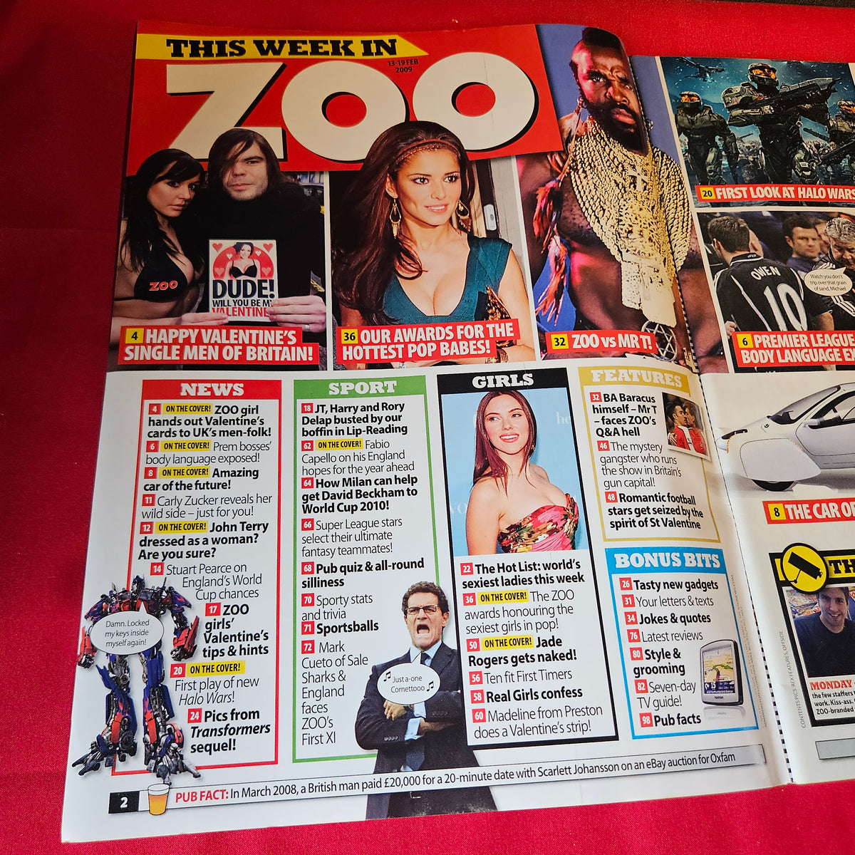 Zoo Magazine 13-19 February 2009 Issue 259 Lily Allen Britney Spears SKU 1512