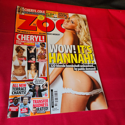 Zoo Magazine 6-12 February 2009 Issue 257 Hannah Owens Cheryl Cole SKU 1512
