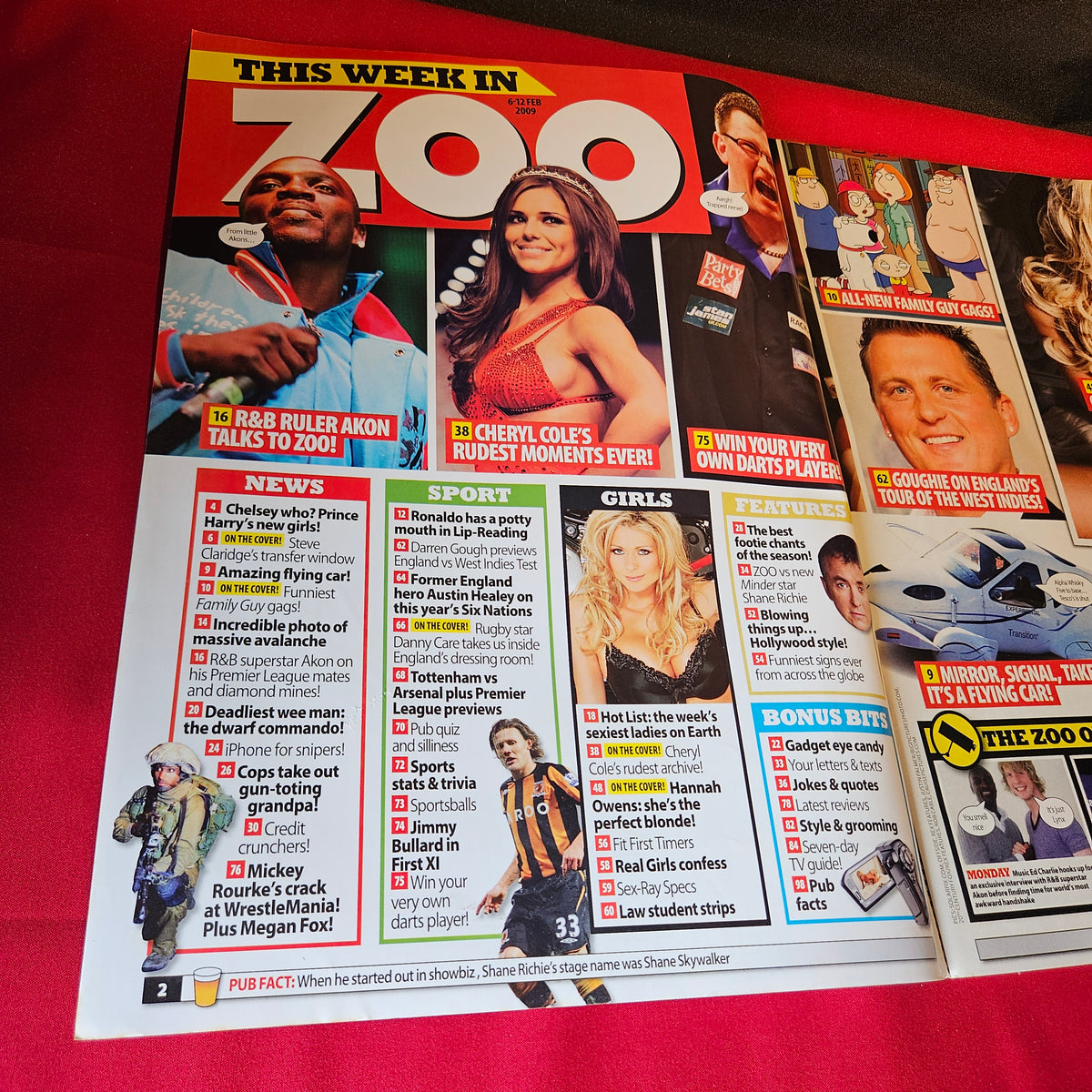 Zoo Magazine 6-12 February 2009 Issue 257 Hannah Owens Cheryl Cole SKU 1512