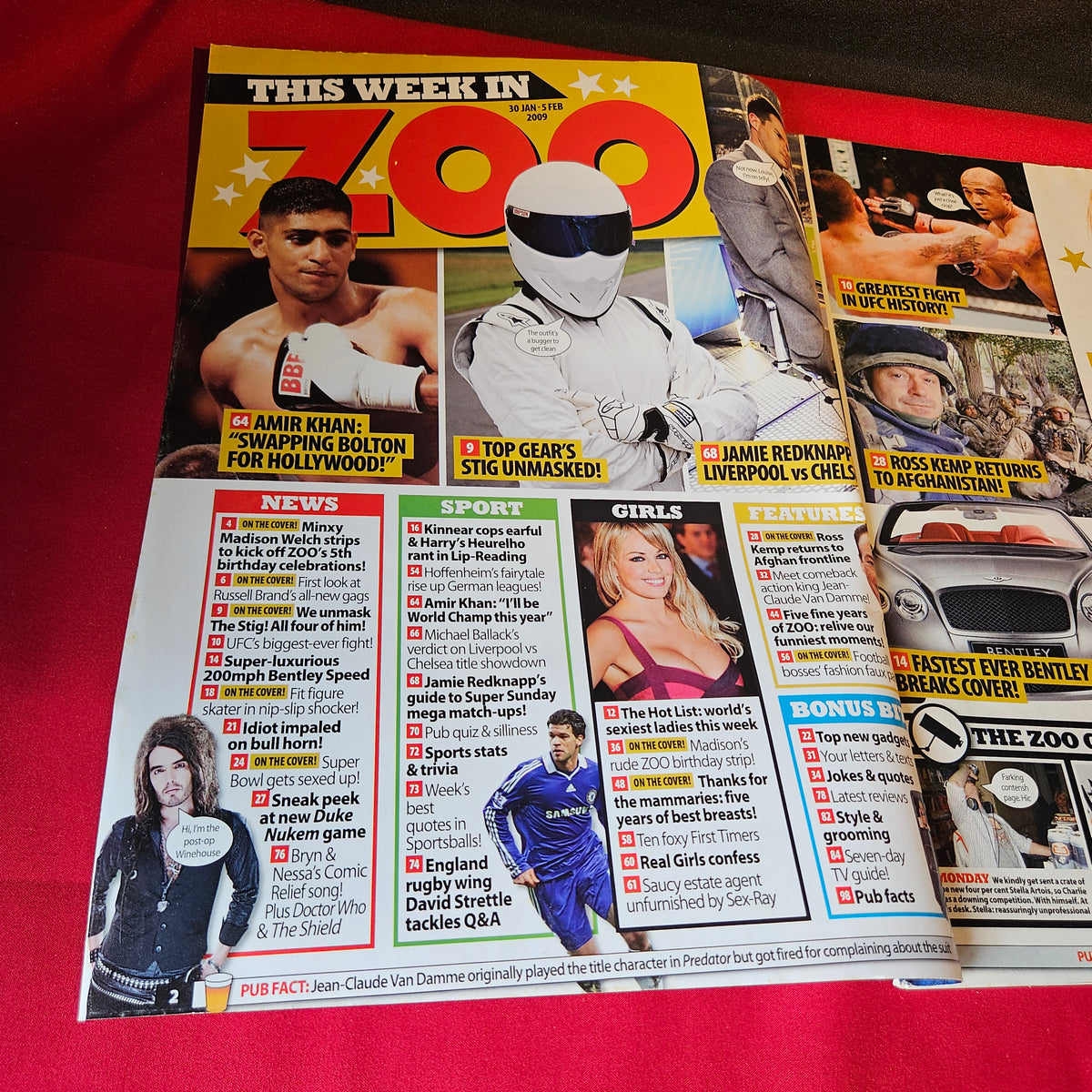 Zoo Magazine 30 January-5 February 2009 Madison Welch Keeley Hazell Gemma Atkinson SKU 1512