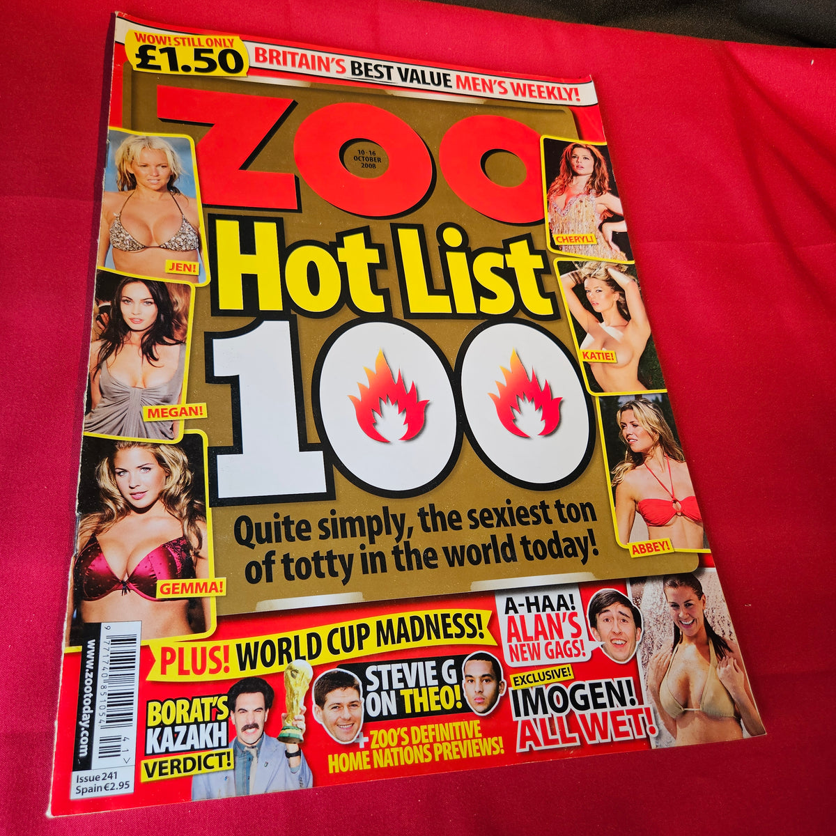 Zoo Magazine 10-16 October 2008 Megan Fox Gemma Atkinson Imogen Thomas SKU 1512
