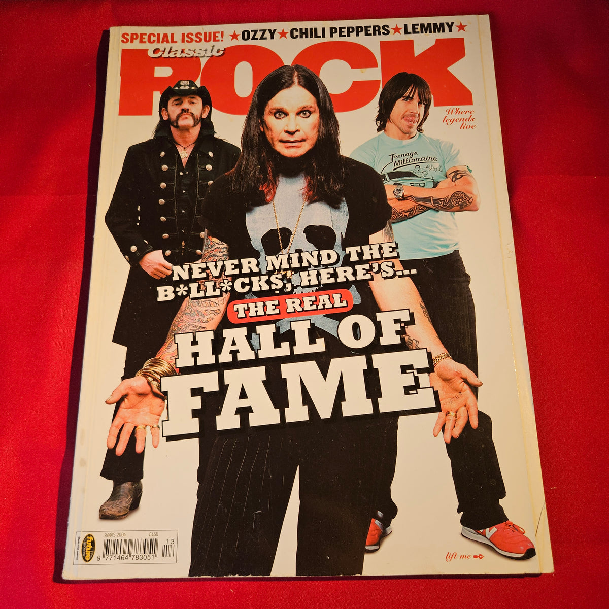 Classic Rock Magazine Xmas 2004 Ozzy Osbourne Lemmy Red Hot Chili Peppers SKU 1513