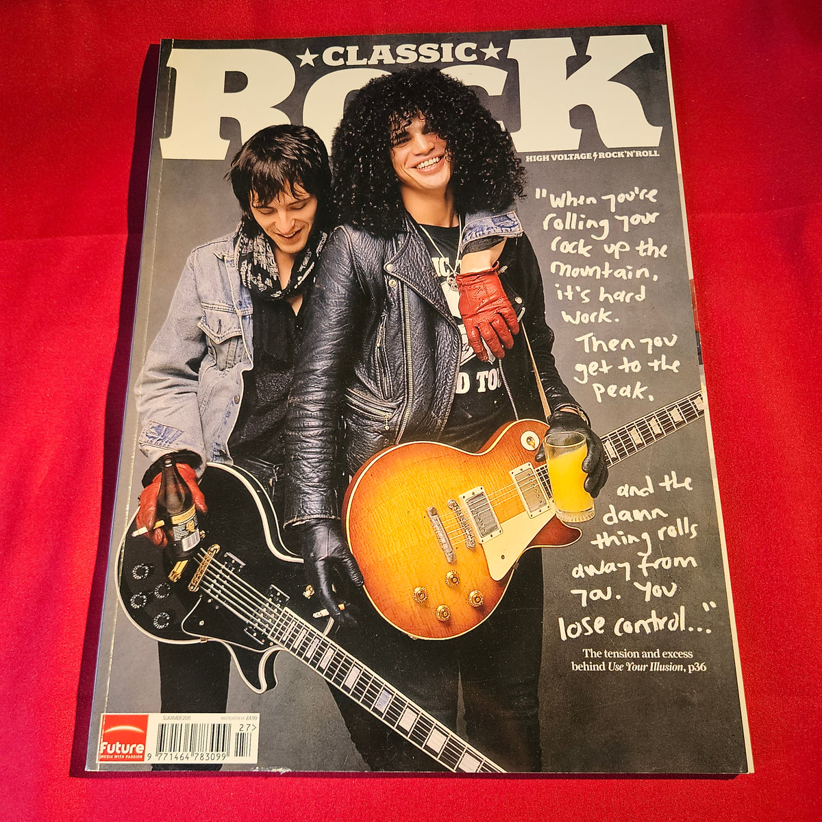 Classic Rock Magazine Summer 2011 Slash Myles Kennedy Guns N Roses Guitar SKU 1513