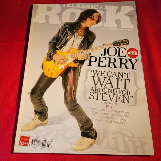 Classic Rock Magazine March 2010 Joe Perry Aerosmith Gene Simmons Them Crooked Vultures SKU 1513