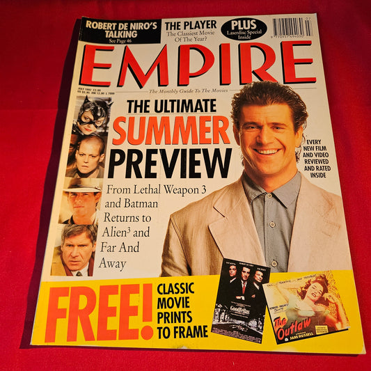 Empire Magazine July 1992 Mel Gibson Batman Returns Alien 3 Robert De Niro SKU 1514