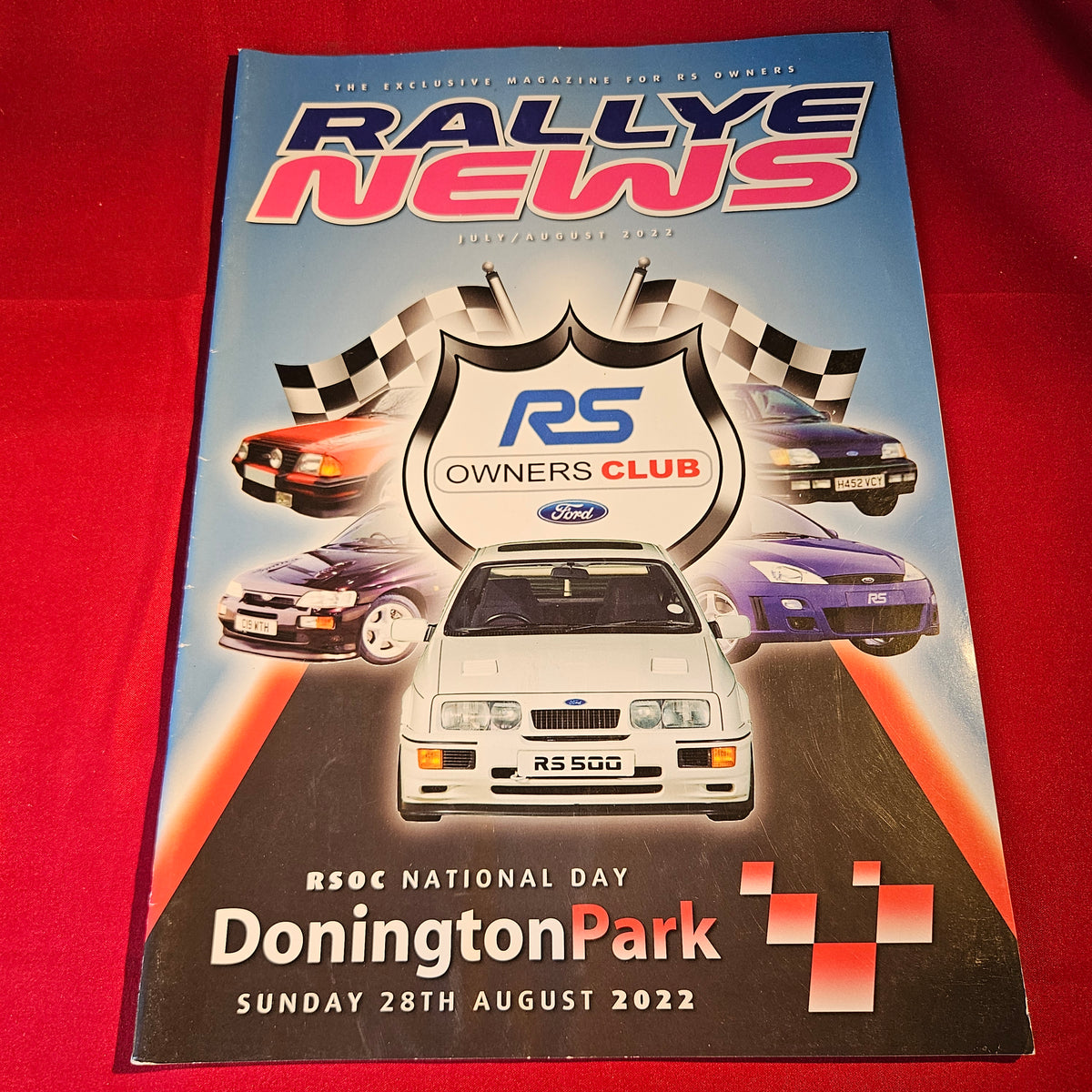 Rallye News Magazine July August 2022 RS Owners Club Ford Sierra Cosworth Escort RS Donington Park SKU 1515