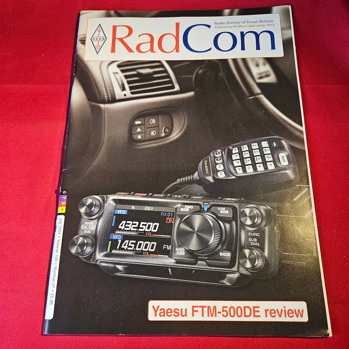 RadCom Magazine July 2024 RSGB Amateur Ham Radio Yaesu FTM-500DE SDR Morse HF VHF SKU 1515