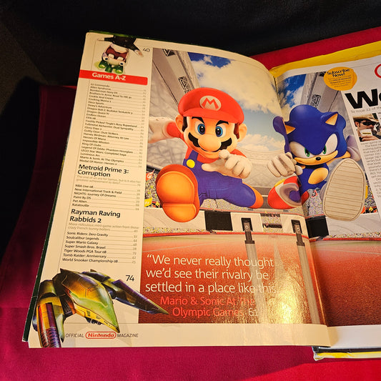Official Nintendo Magazine Issue 22 November 2007 Mario Sonic Zelda SKU 1516