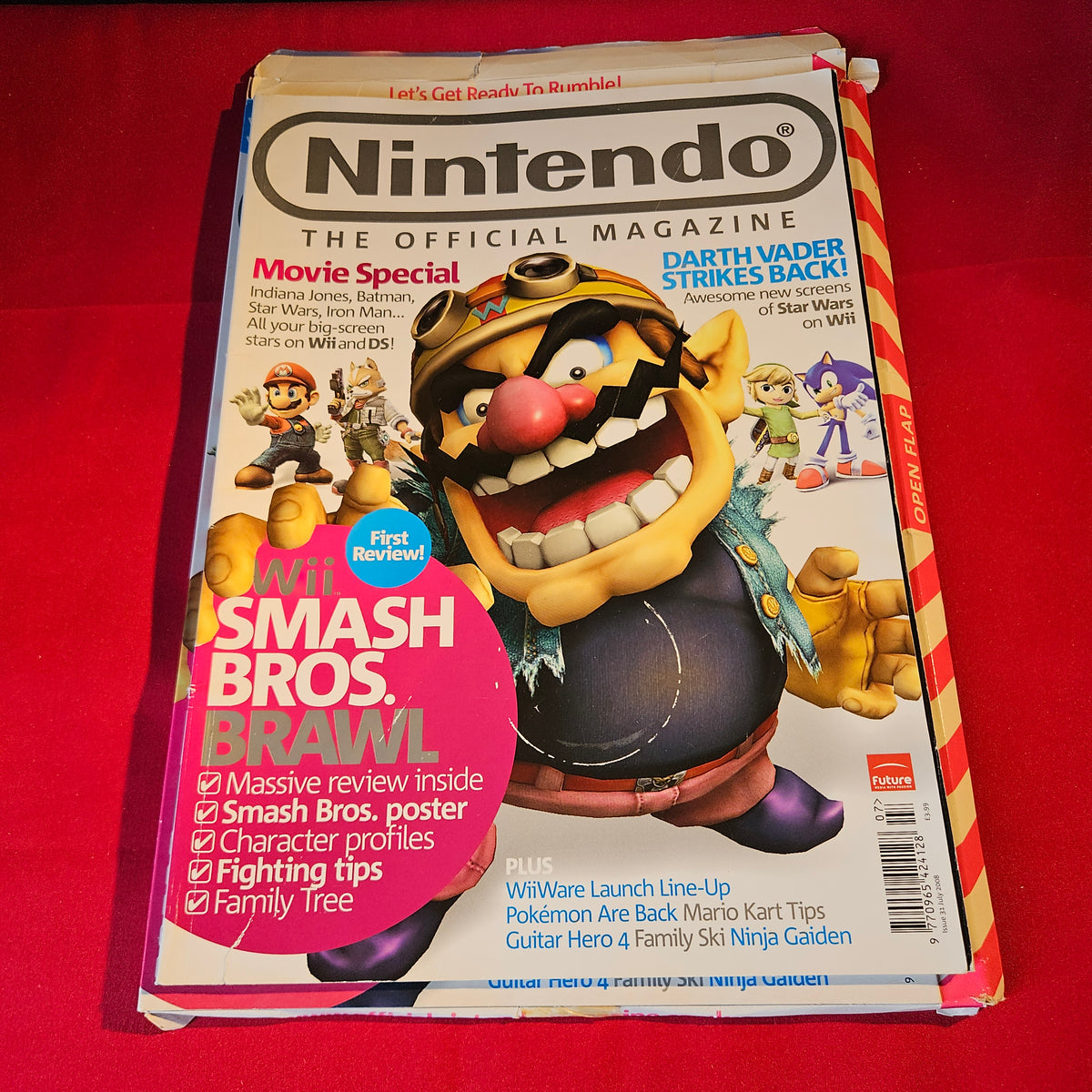 Official Nintendo Magazine July 2008 Issue 31 Wario Smash Bros Brawl SKU 1516