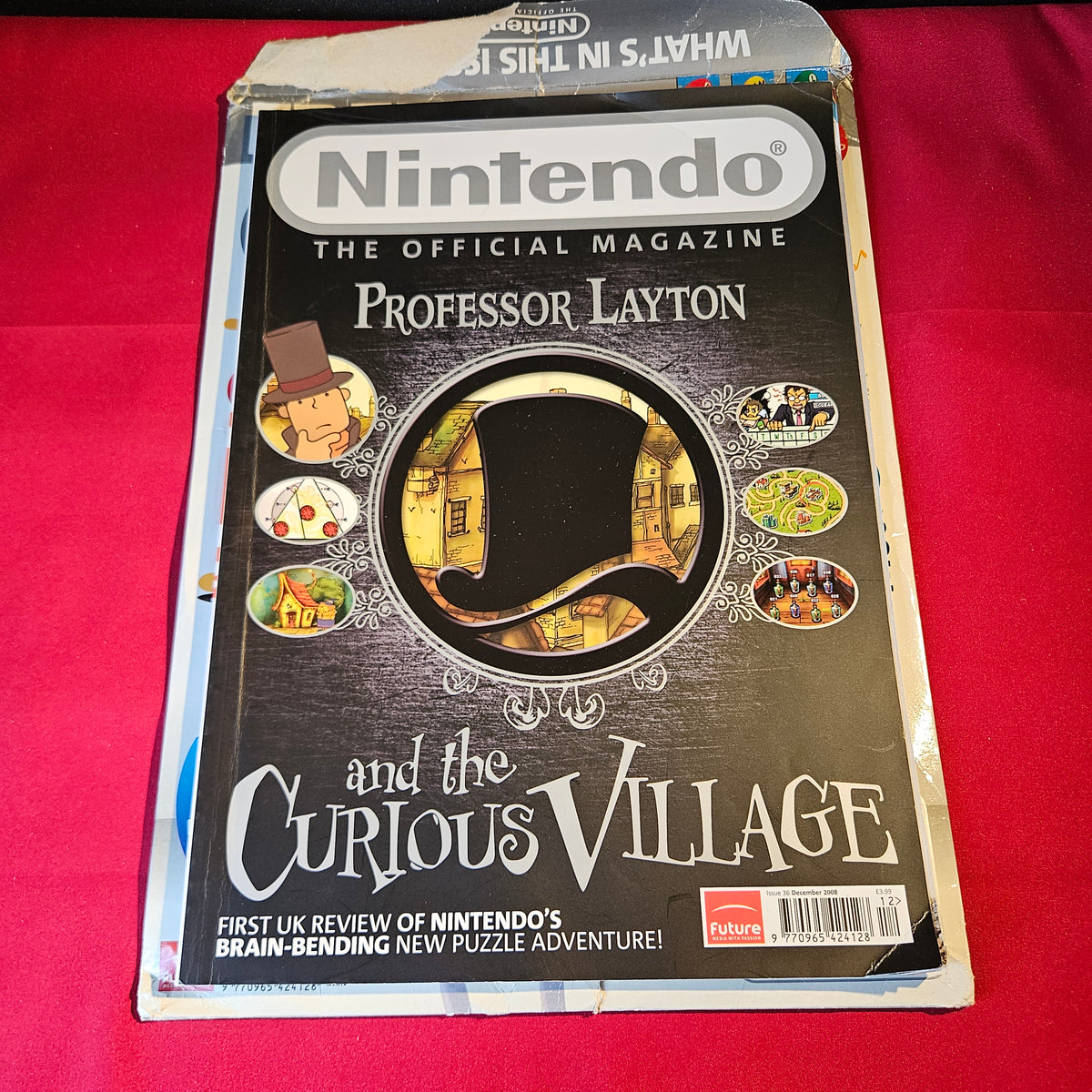 Official Nintendo Magazine December 2008 Issue 36 Professor Layton Curious Village SKU 1516