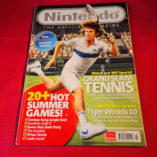 Official Nintendo Magazine July 2009 Issue 44 Grand Slam Tennis Tiger Woods 10 SKU 1516