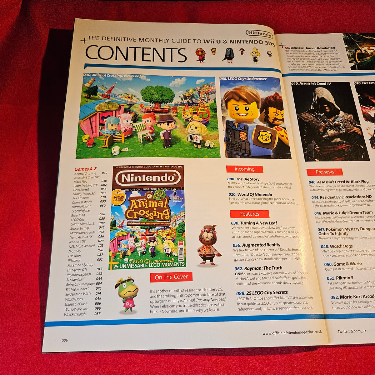 Official Nintendo Magazine May 2013 Issue 94 Animal Crossing New Leaf LEGO City Luigi SKU 1516