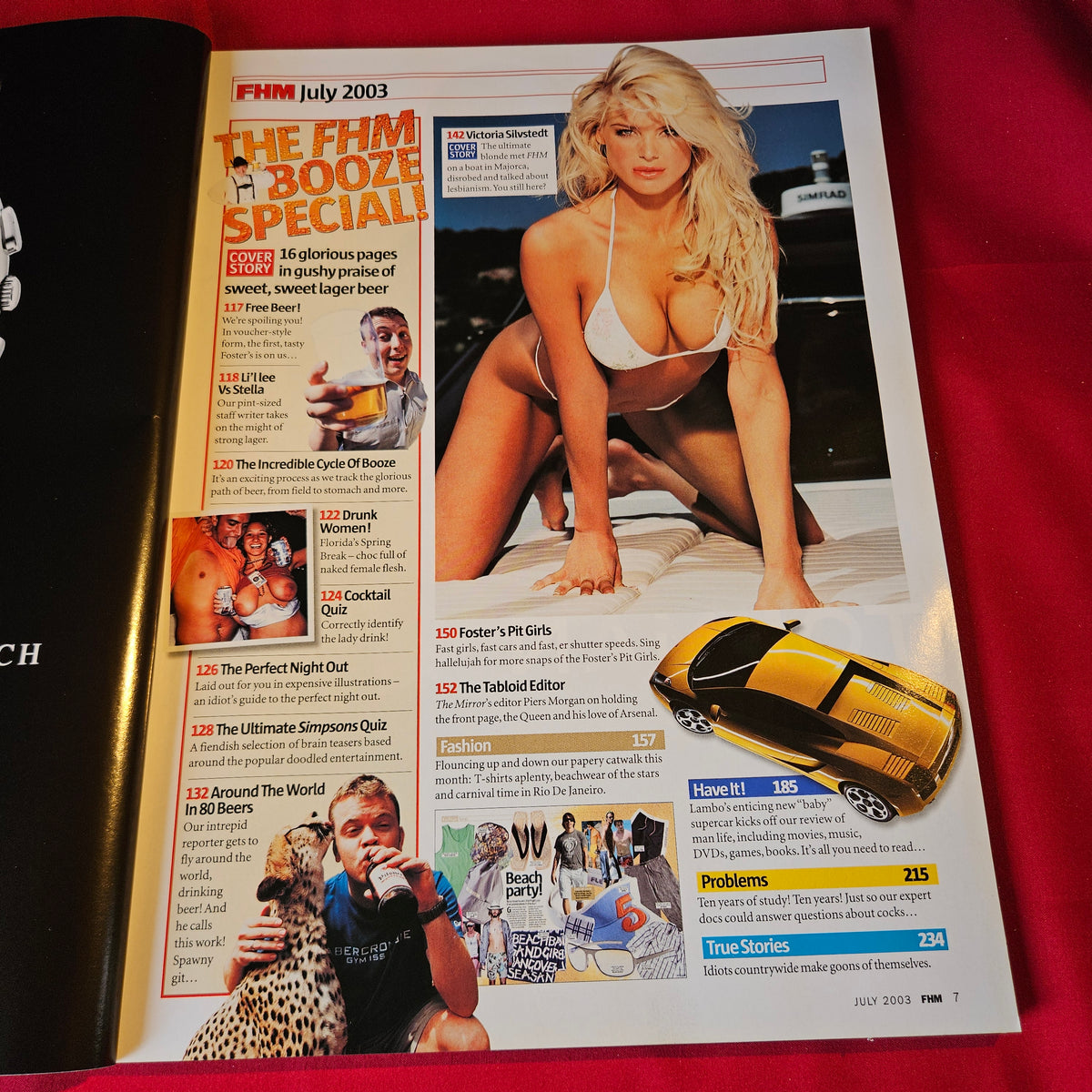 FHM Magazine July 2003 Victoria Silvstedt Jolene Blalock 50 Cent Beer SKU 1517