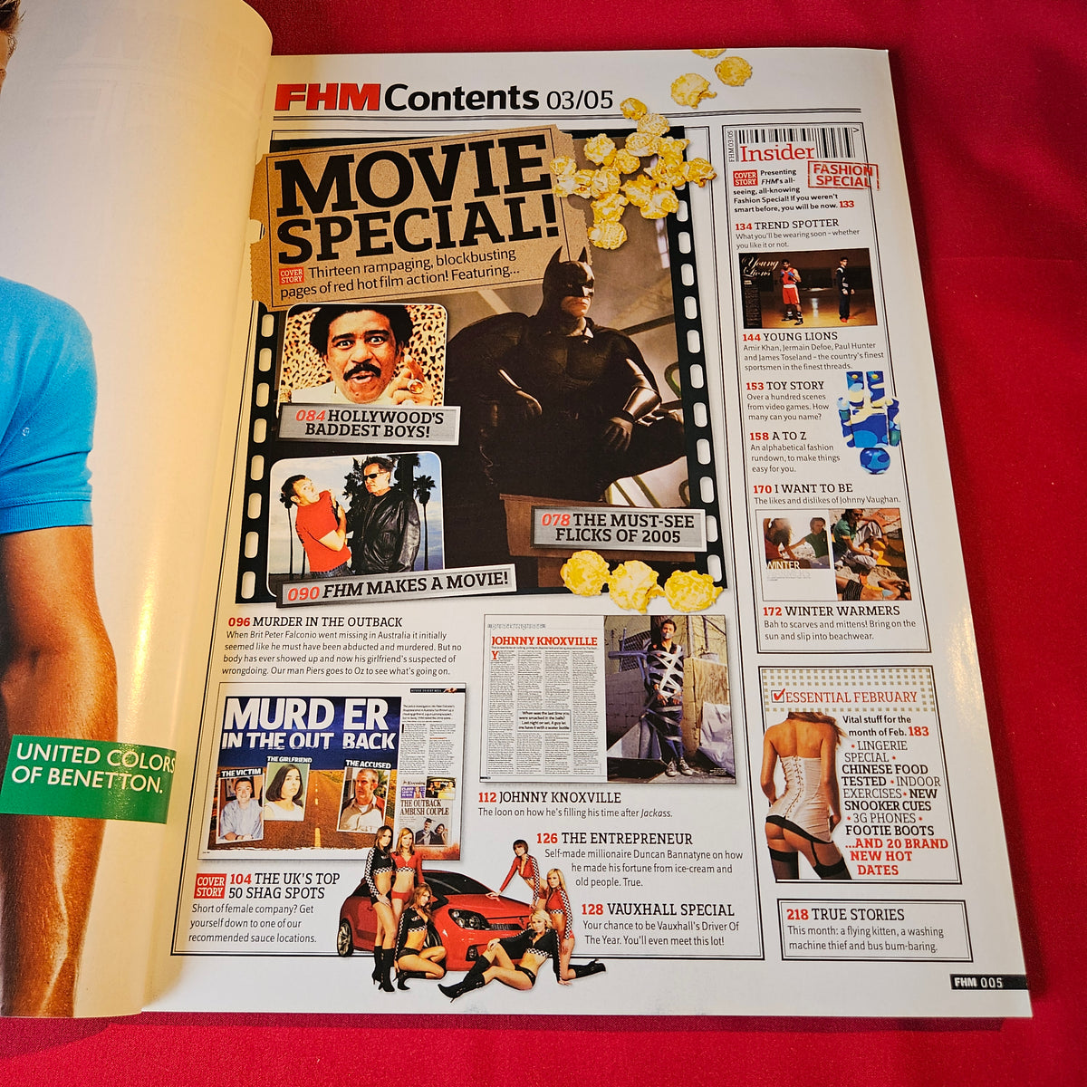 FHM Magazine March 2005 Natalie Pike Kirsty Gallacher Johnny Knoxville SKU 1517