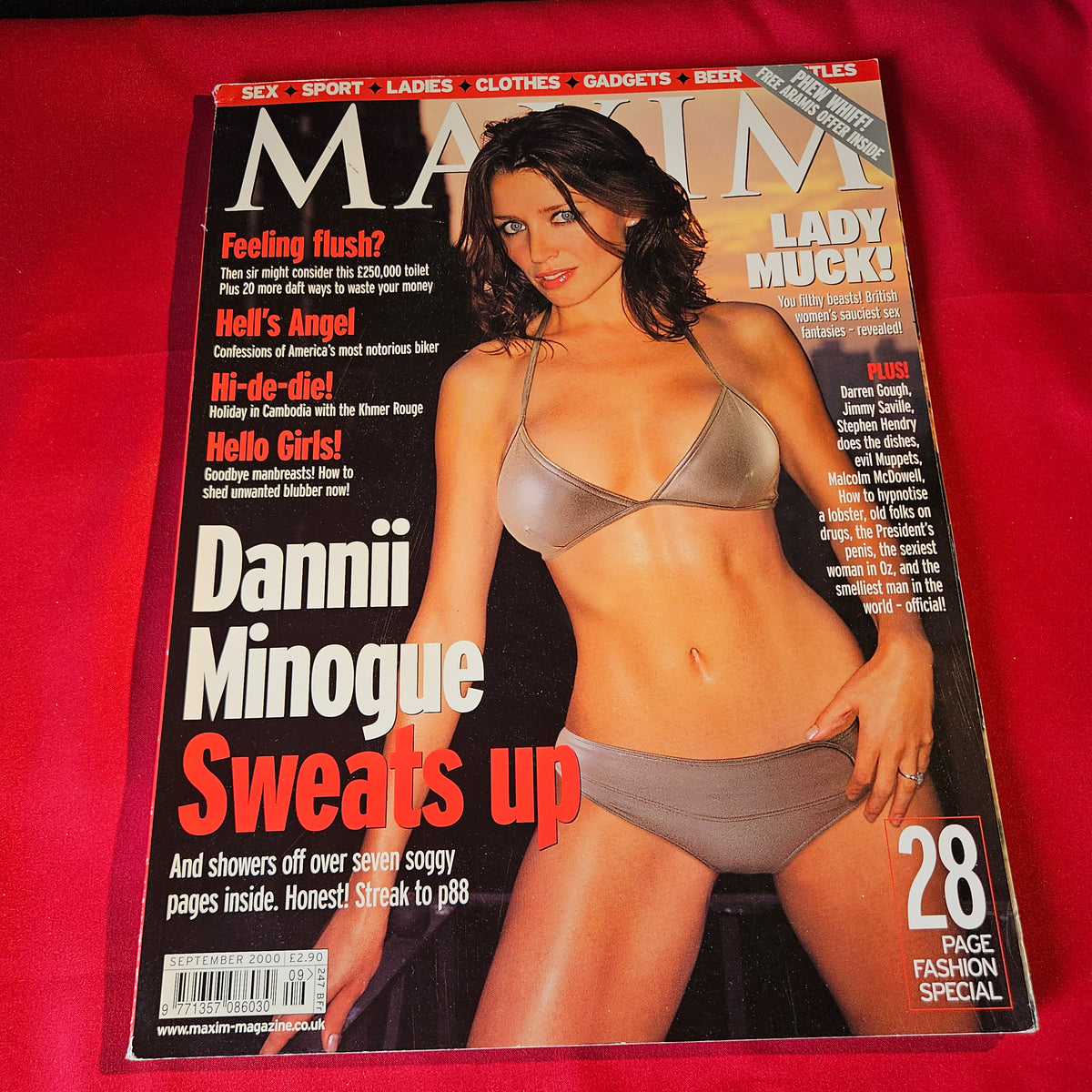 Maxim Magazine September 2000 Dannii Minogue Malcolm McDowell SKU 1518