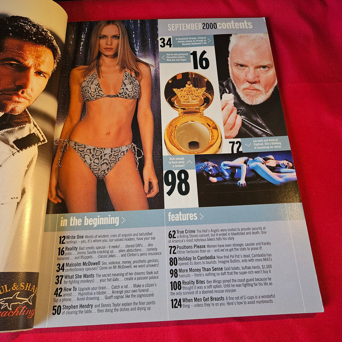 Maxim Magazine September 2000 Dannii Minogue Malcolm McDowell SKU 1518