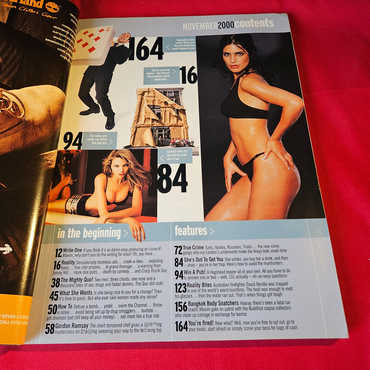 Maxim Magazine November 2000 Soap Stars Hollyoaks Brookside EastEnders SKU 1518