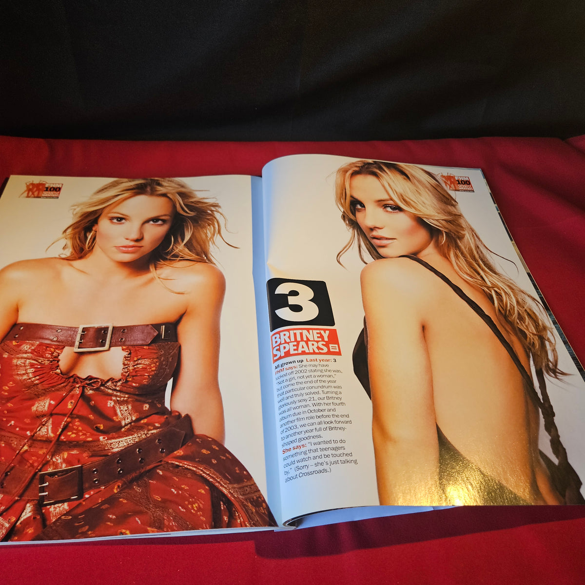 FHM Magazine 100 Sexiest Women In The World 2003 Britney Spears Holly Valance SKU 1520