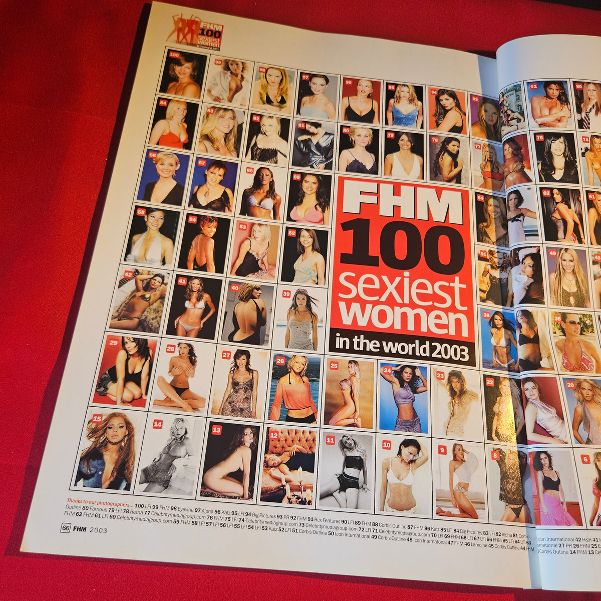 FHM Magazine 100 Sexiest Women In The World 2003 Britney Spears Holly Valance SKU 1520