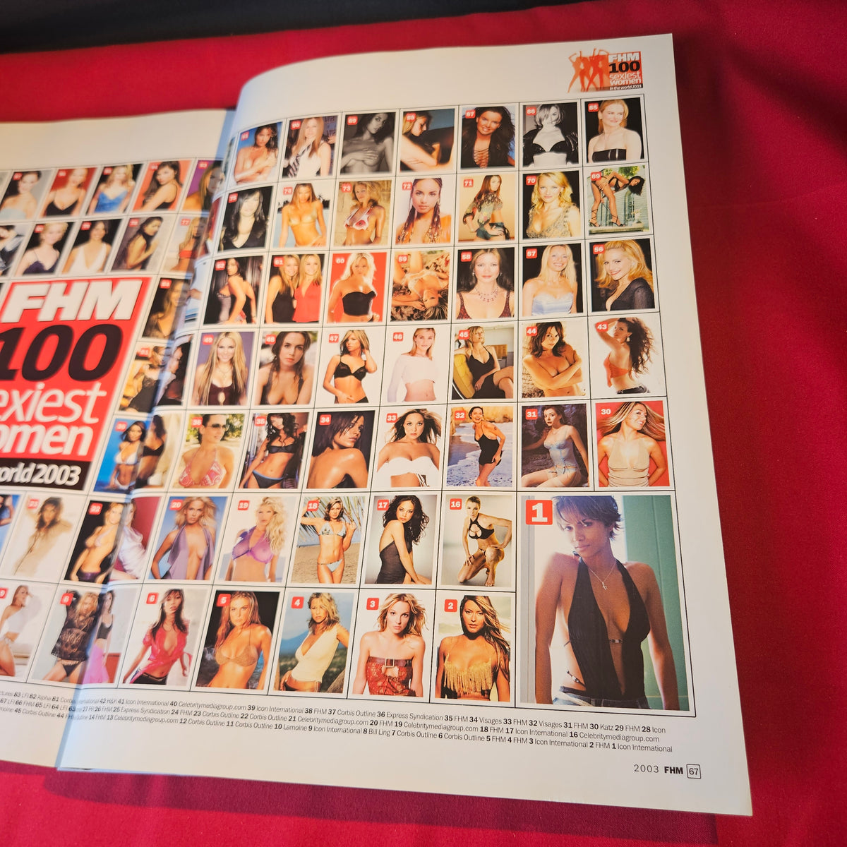 FHM Magazine 100 Sexiest Women In The World 2003 Britney Spears Holly Valance SKU 1520