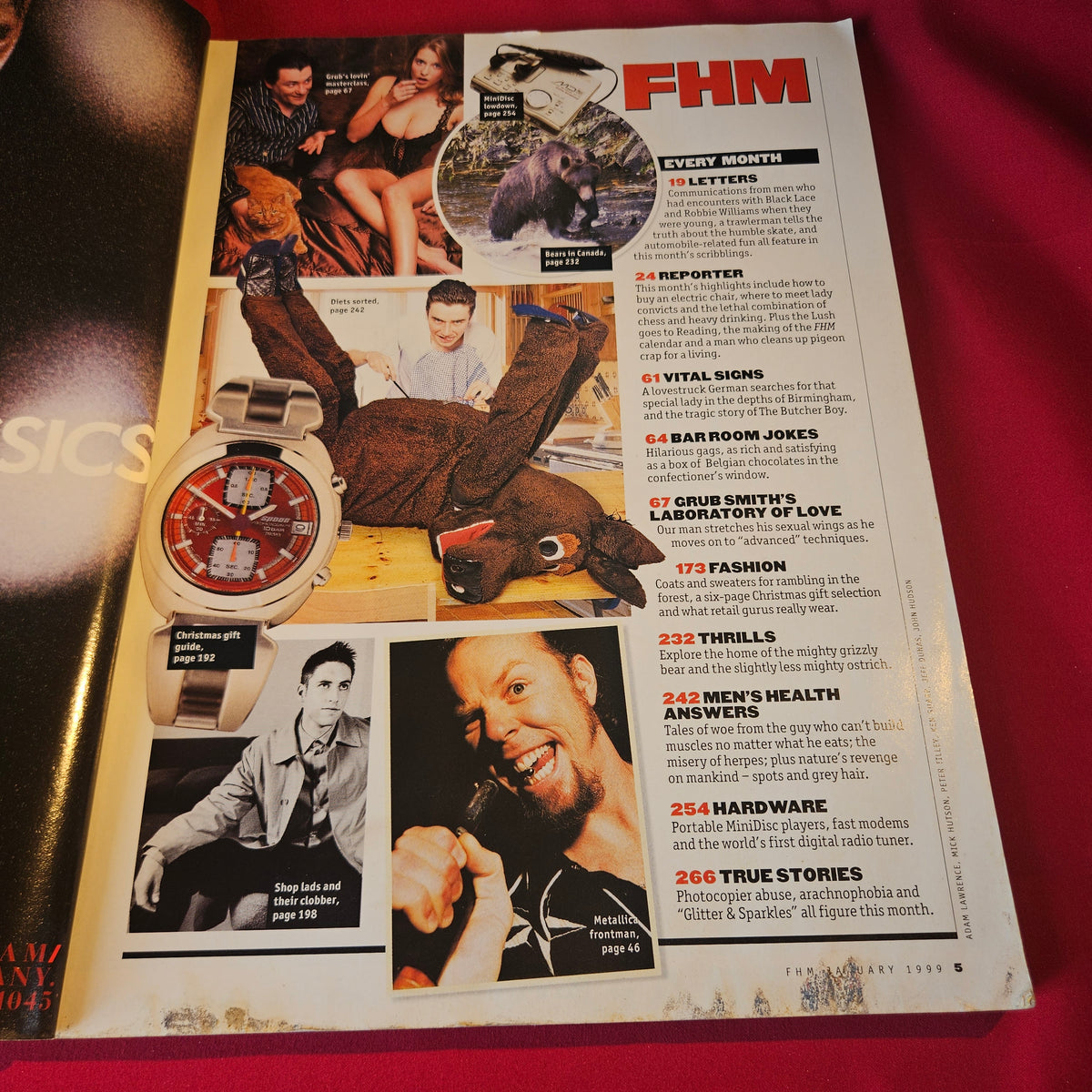 FHM Magazine January 1999 Issue 108 Lisa Faulkner Kelly Rutherford Paul Newman SKU 1520