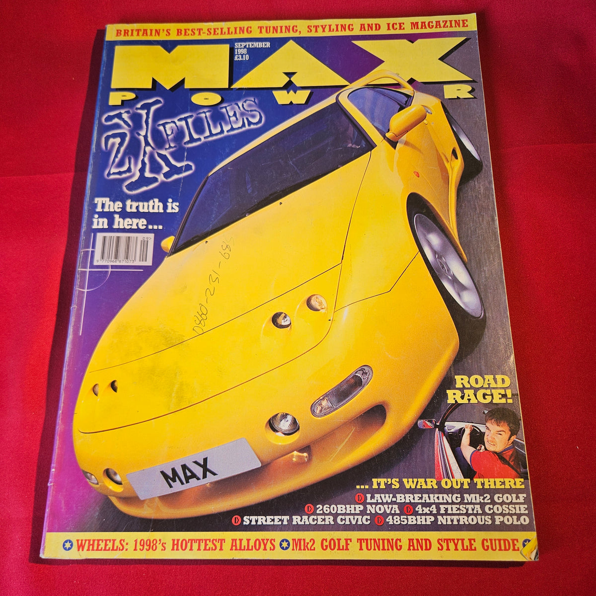 Max Power Magazine September 1998 Issue 65 Golf GTI Civic Nova Saxo Tuning SKU 1520