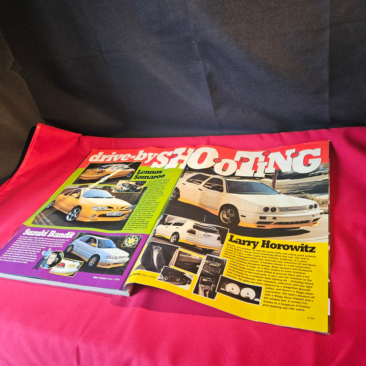 Max Power Magazine May 1998 Ford Escort Cosworth Peugeot 306 Honda CRX SKU 1520
