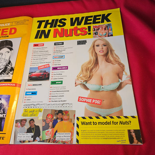 Nuts Magazine 4-10 April 2014 Sophie Reade Gemma Atkinson Emma Glover SKU 1521