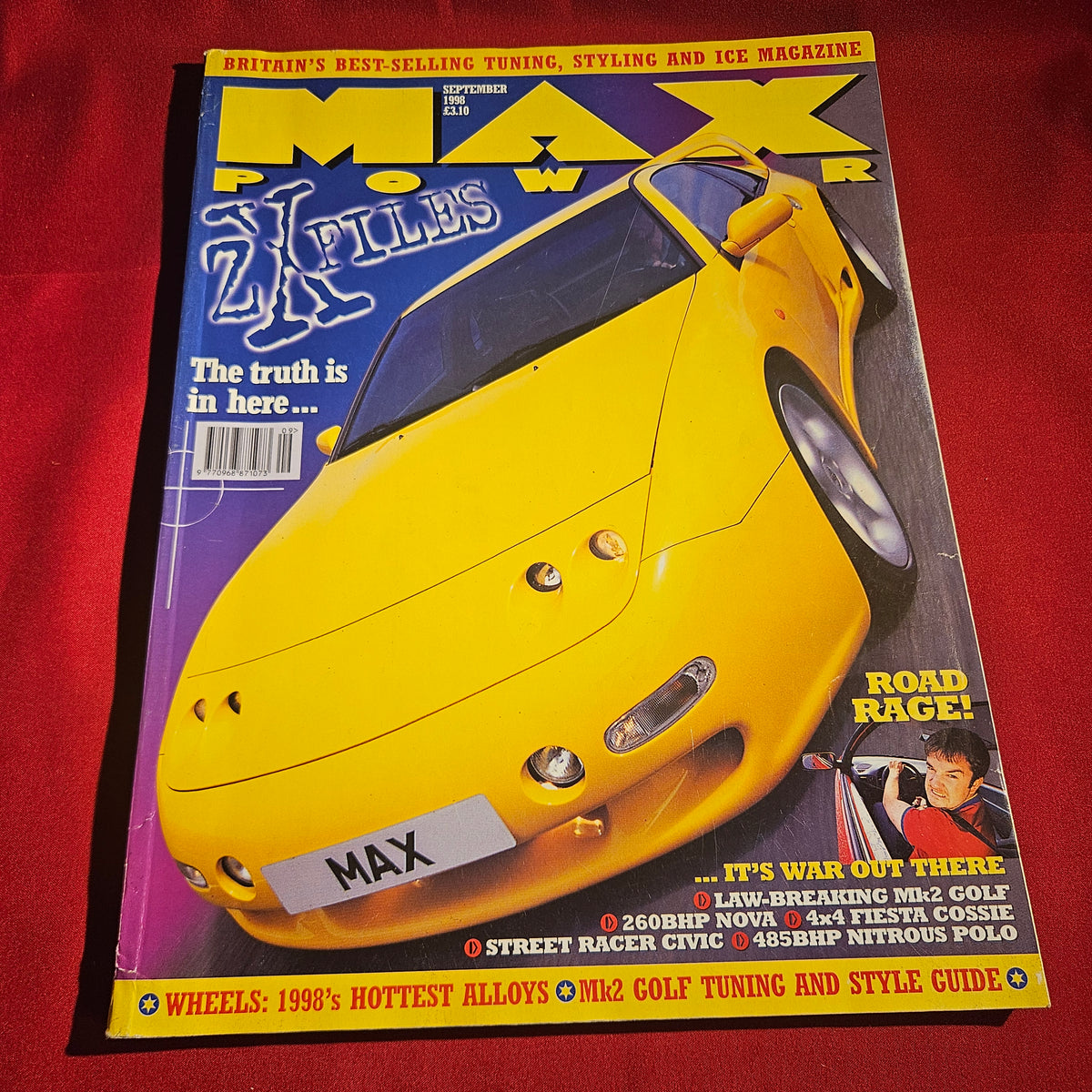 Max Power Magazine September 1998 Issue 65 ZX Files Modified Cars Tuning SKU 1524