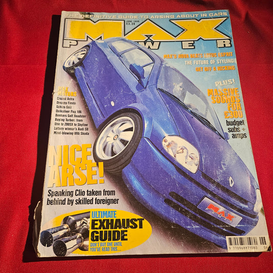 Max Power Magazine June 1999 Renault Clio Vauxhall Astra Peugeot 106 Golf Skoda VR6 SKU 1524