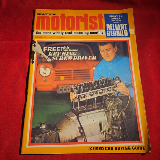 Practical Motorist Magazine March 1971 Reliant Rebuild Fiat 500 Mini Jowett Javelin SKU 1525
