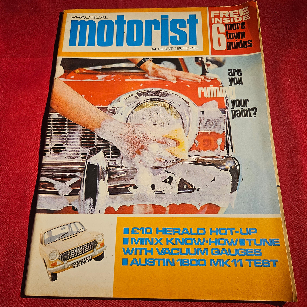 Practical Motorist Magazine August 1968 Austin 1800 MkII Herald Minx Reliant SKU 1525