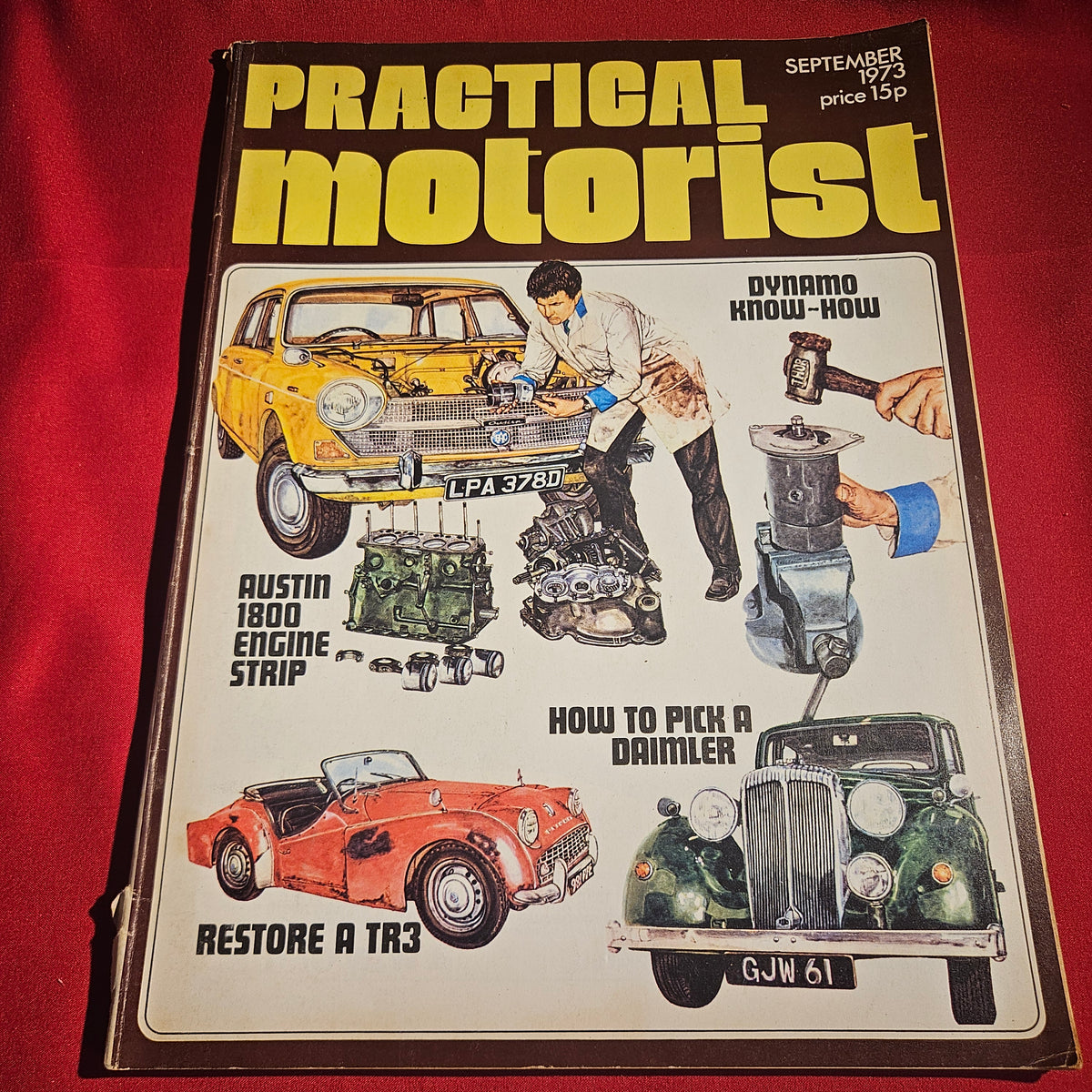 Practical Motorist Magazine September 1973 Austin 1800 Triumph TR3 Daimler SKU 1525
