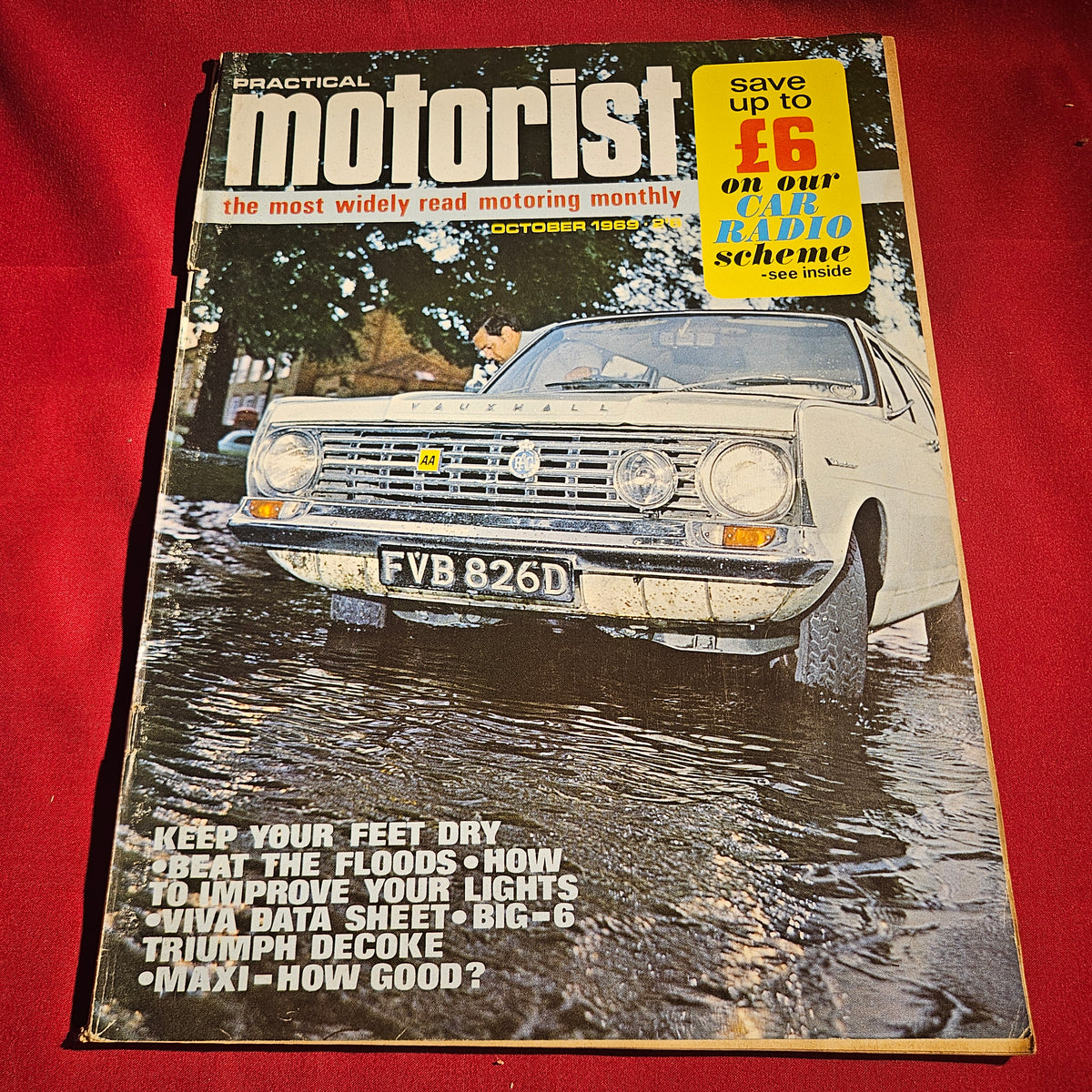 Practical Motorist Magazine October 1969 Vauxhall Viva Austin Maxi Triumph Ford Cortina SKU 1525