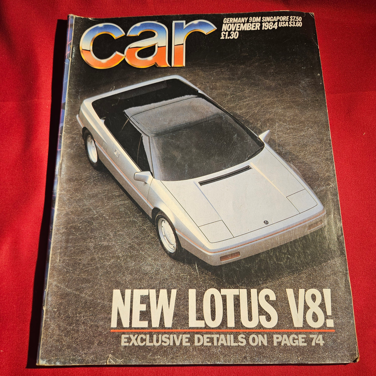 Car Magazine November 1984 Lotus V8 Ferrari Jaguar BMW Scoop 85 SKU 1526